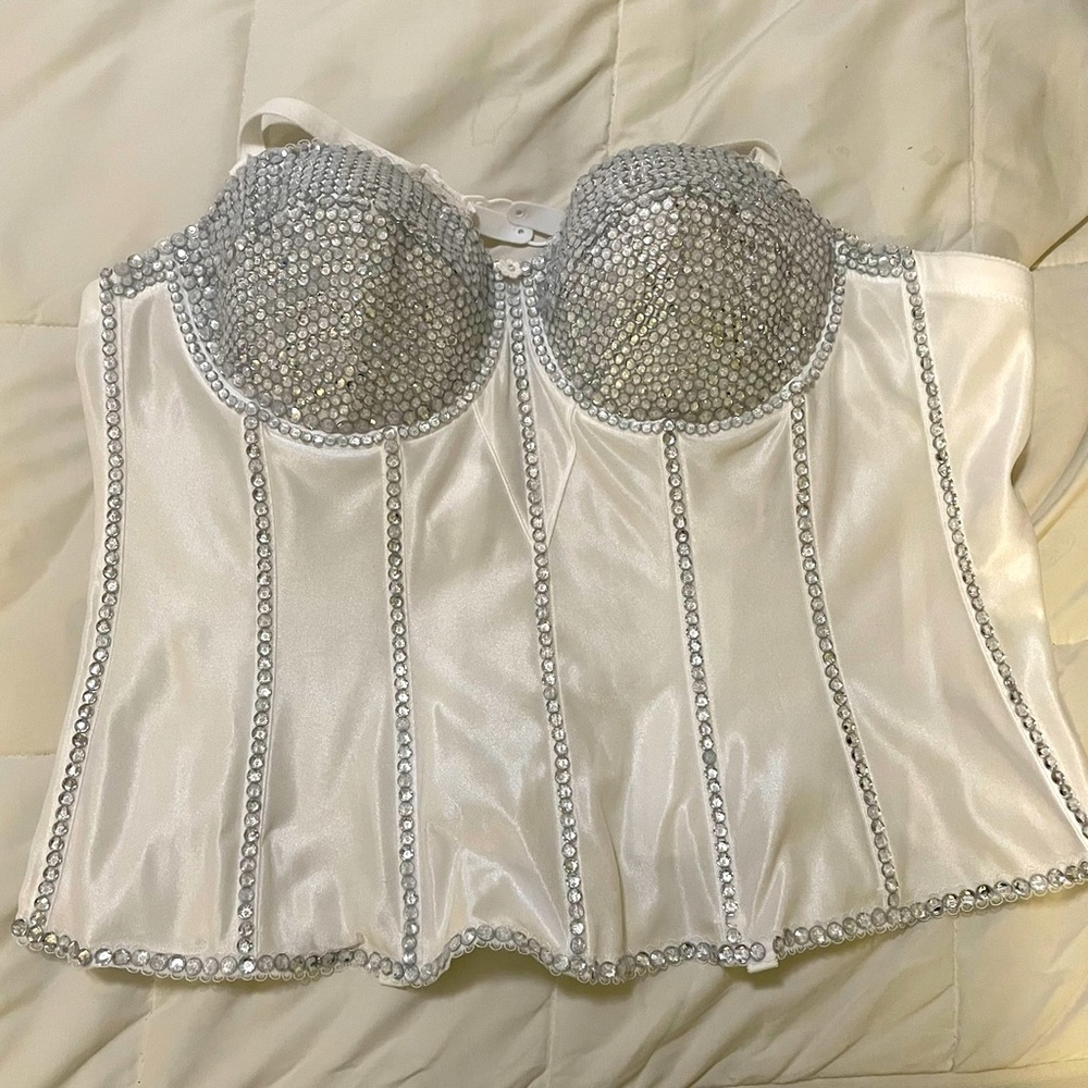 Rhinestoned corset